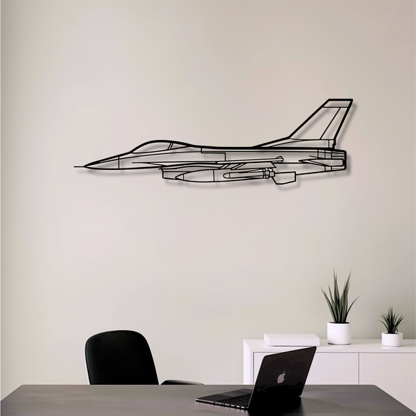 Decor metalic F-16 Fighting Falcon