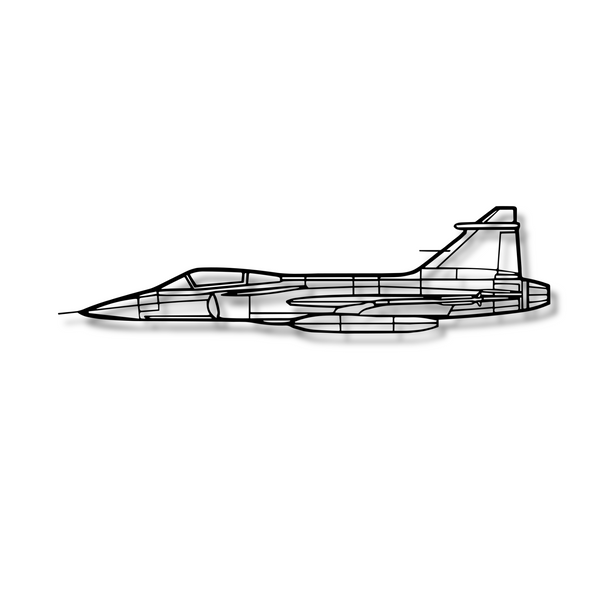 Decor metalic JAS 39 Gripen
