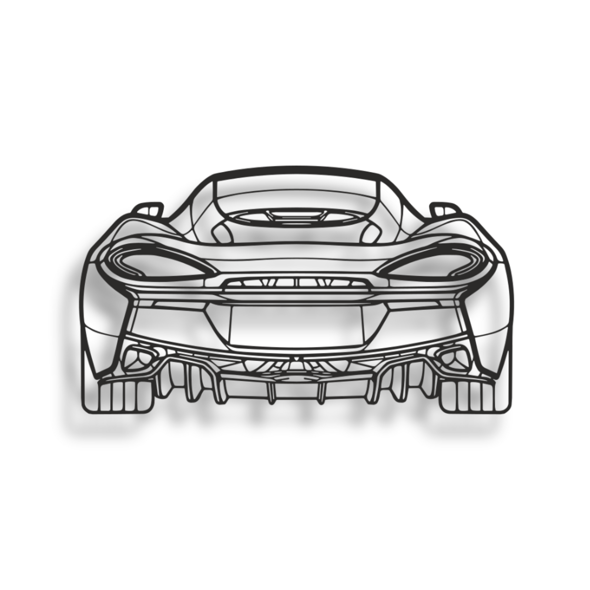 Decor metalic McLaren 570 GT Rear View