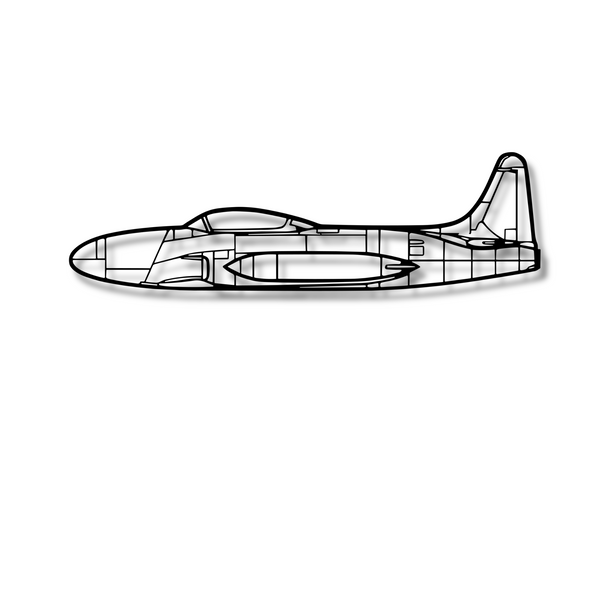 Decor metalic Lockheed T-33