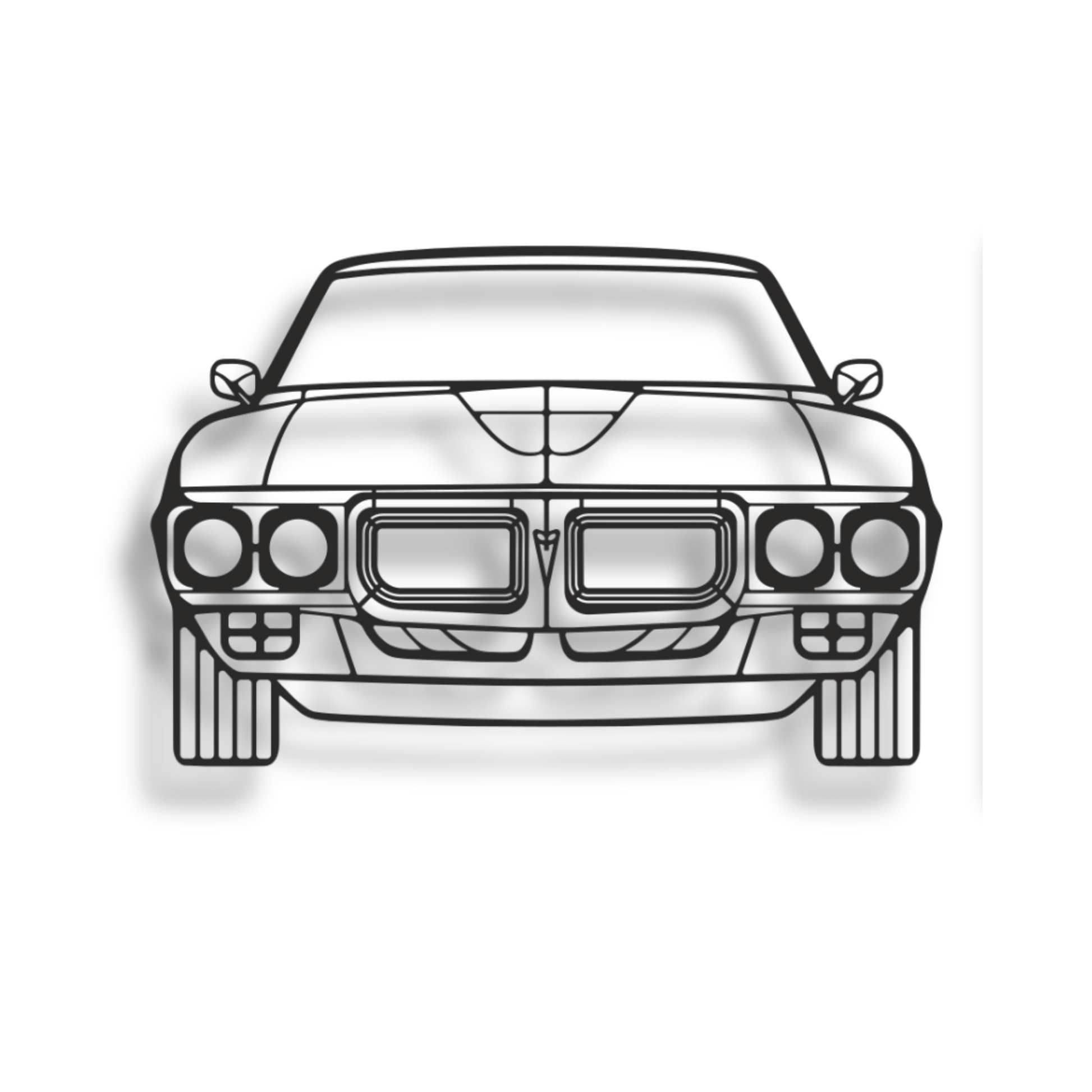 Decor metalic Pontiac Firebird Front View