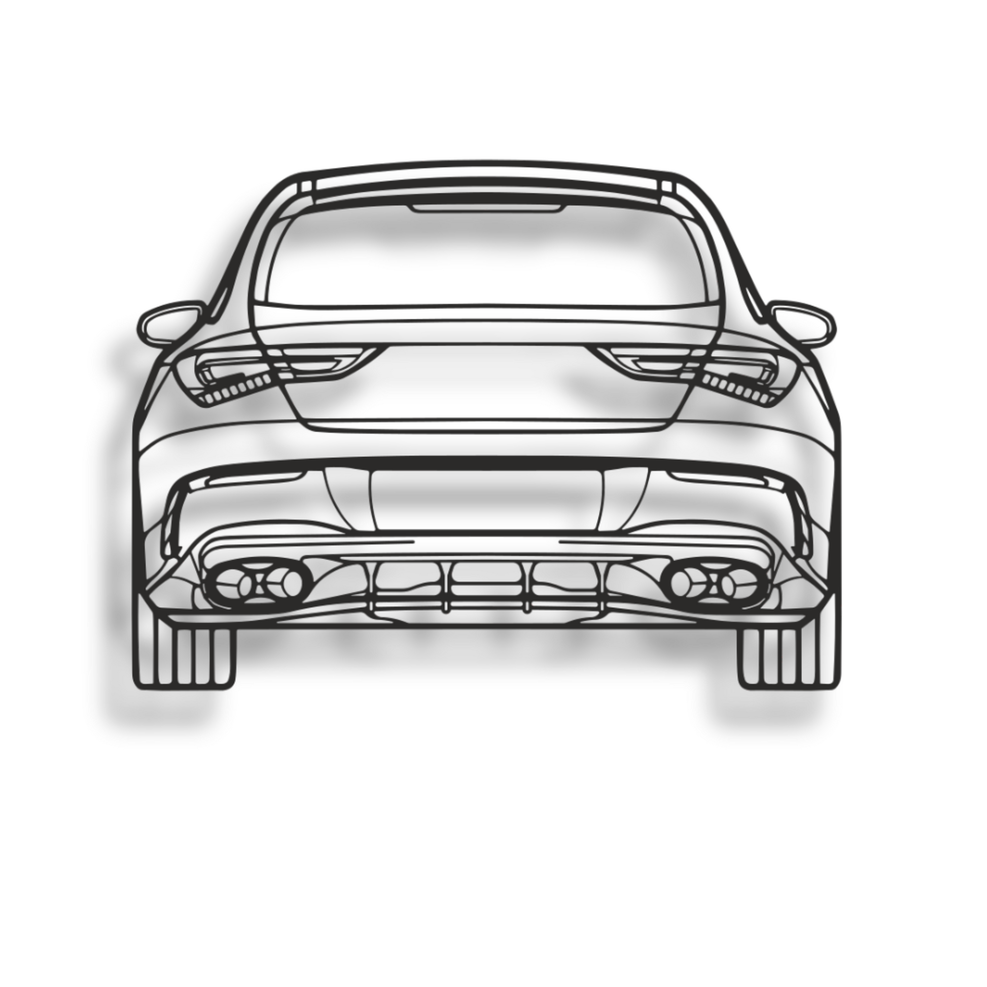 Decor metalic Mercedes CLA 2022 Rear View