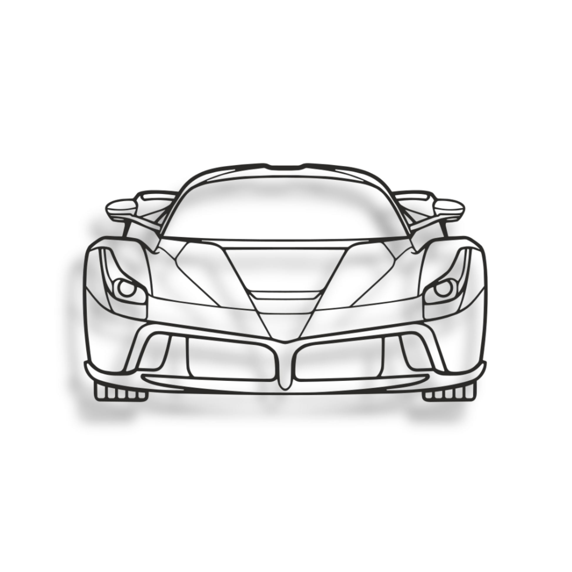 Decor metalic Ferrari La Ferrari Front View