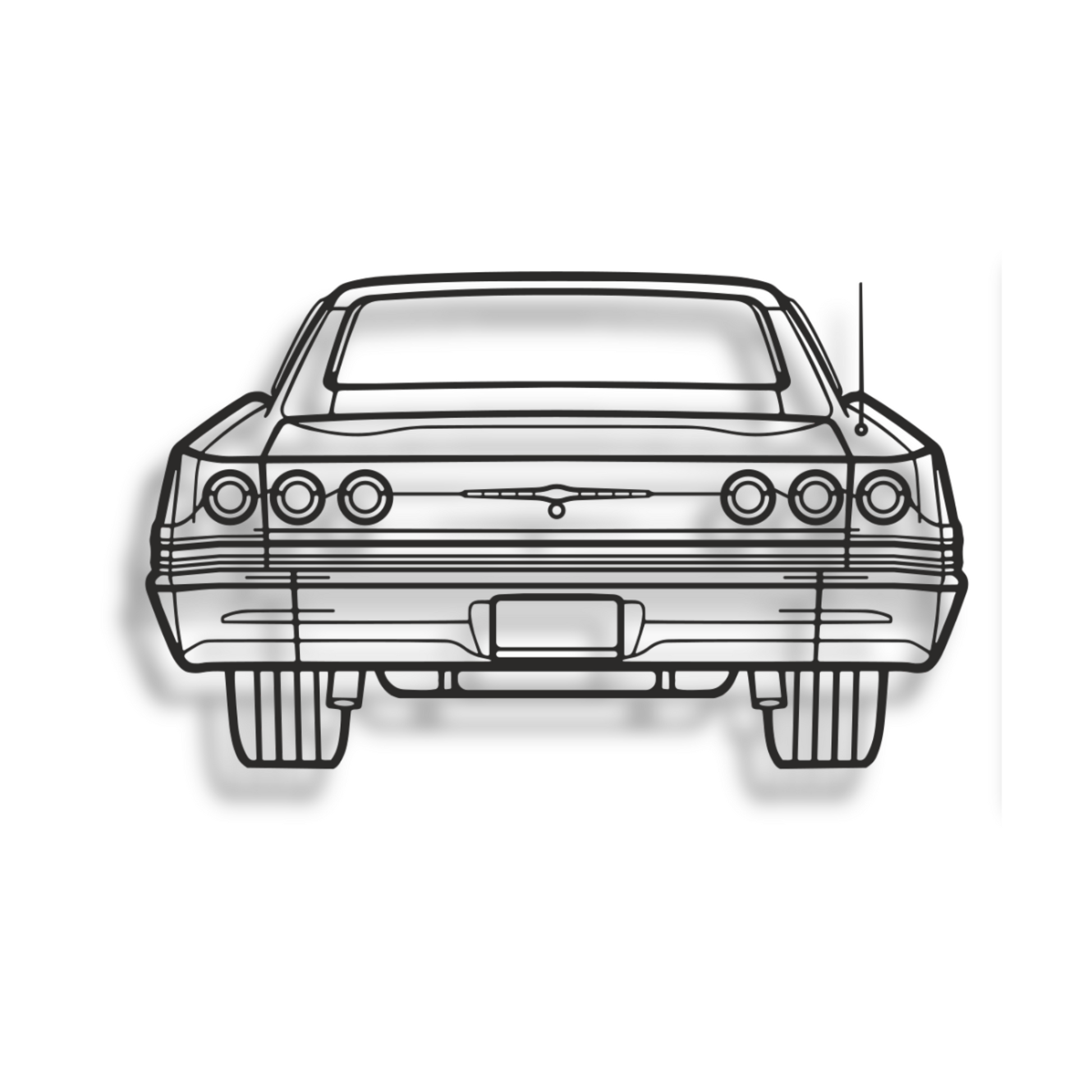 Decor metalic Chevrolet Impala Rear View