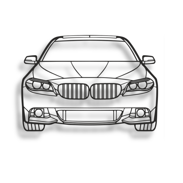 Decor metalic BMW M5 F10 Front View