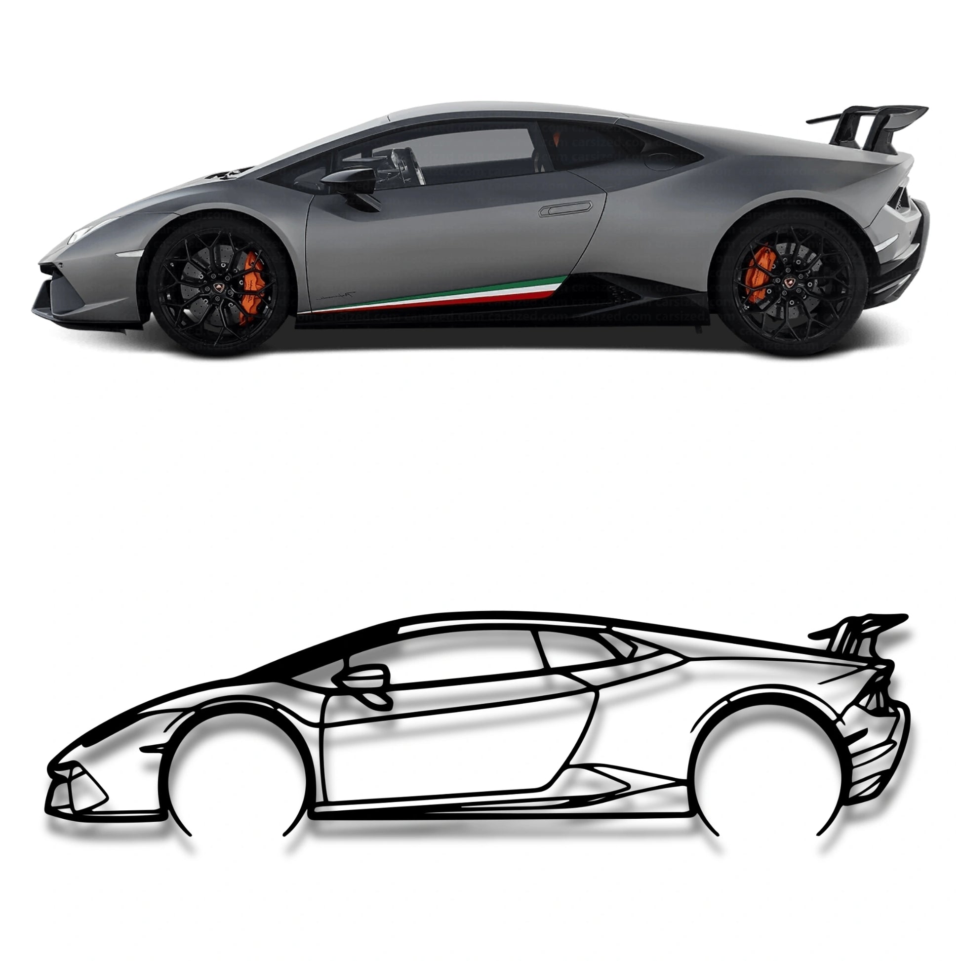 Decor metalic Lamborghini Huracan