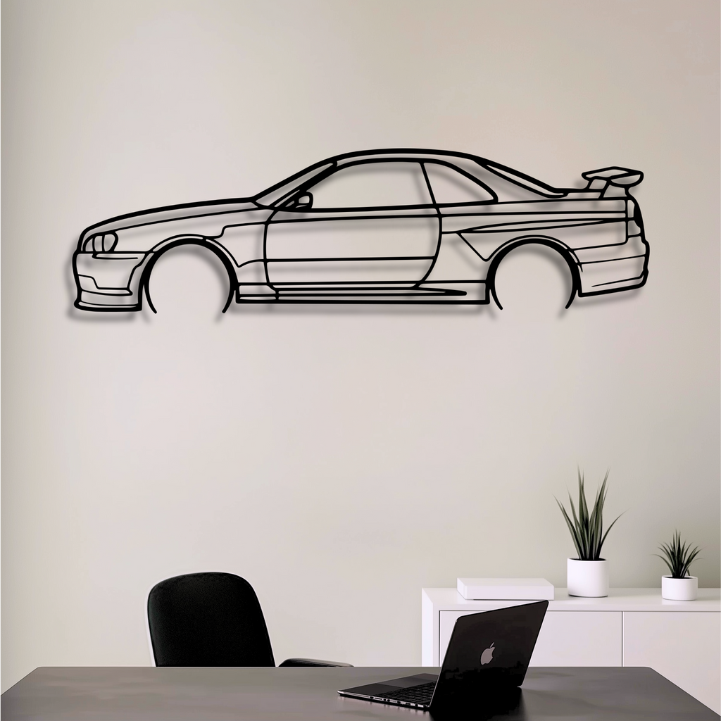 Decor metalic Nissan R34 Skyline