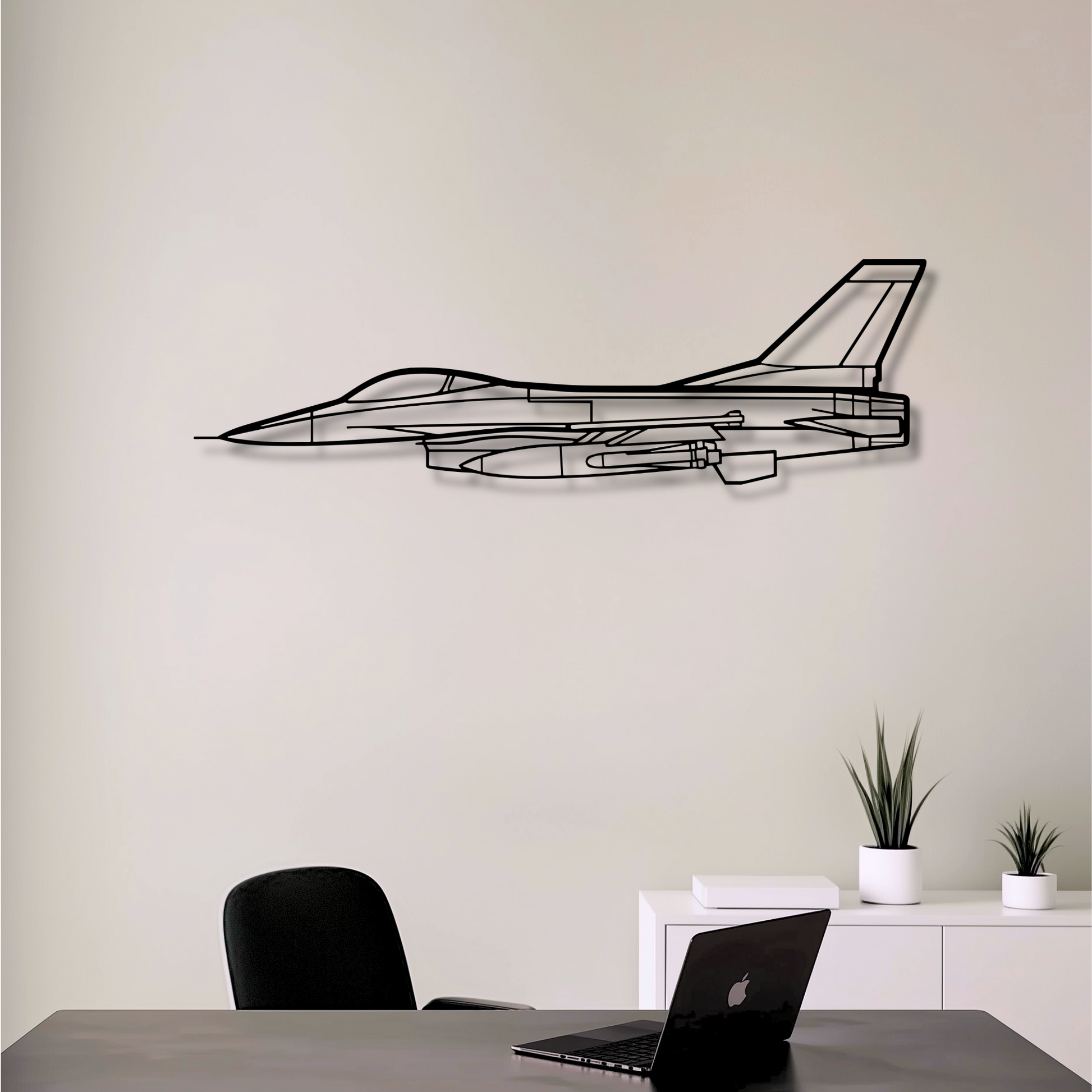 Decor metalic F-16 Fighting Falcon
