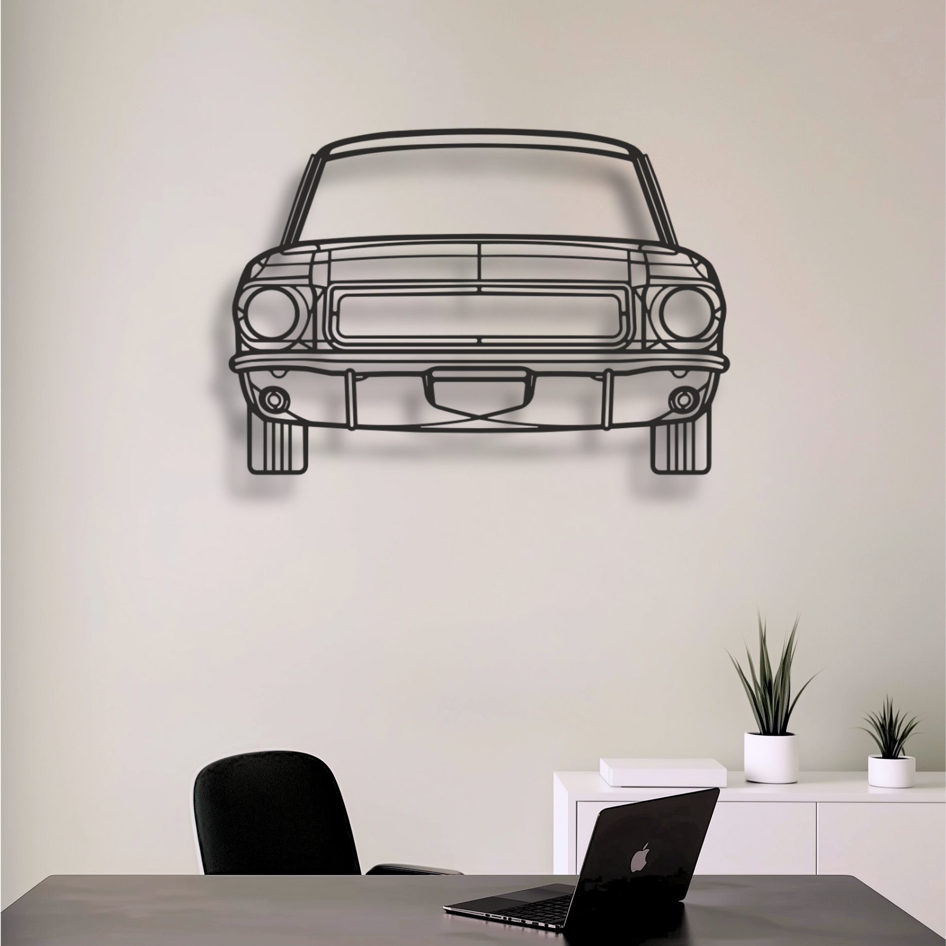 Decor metalic Ford Mustang '68 Front View