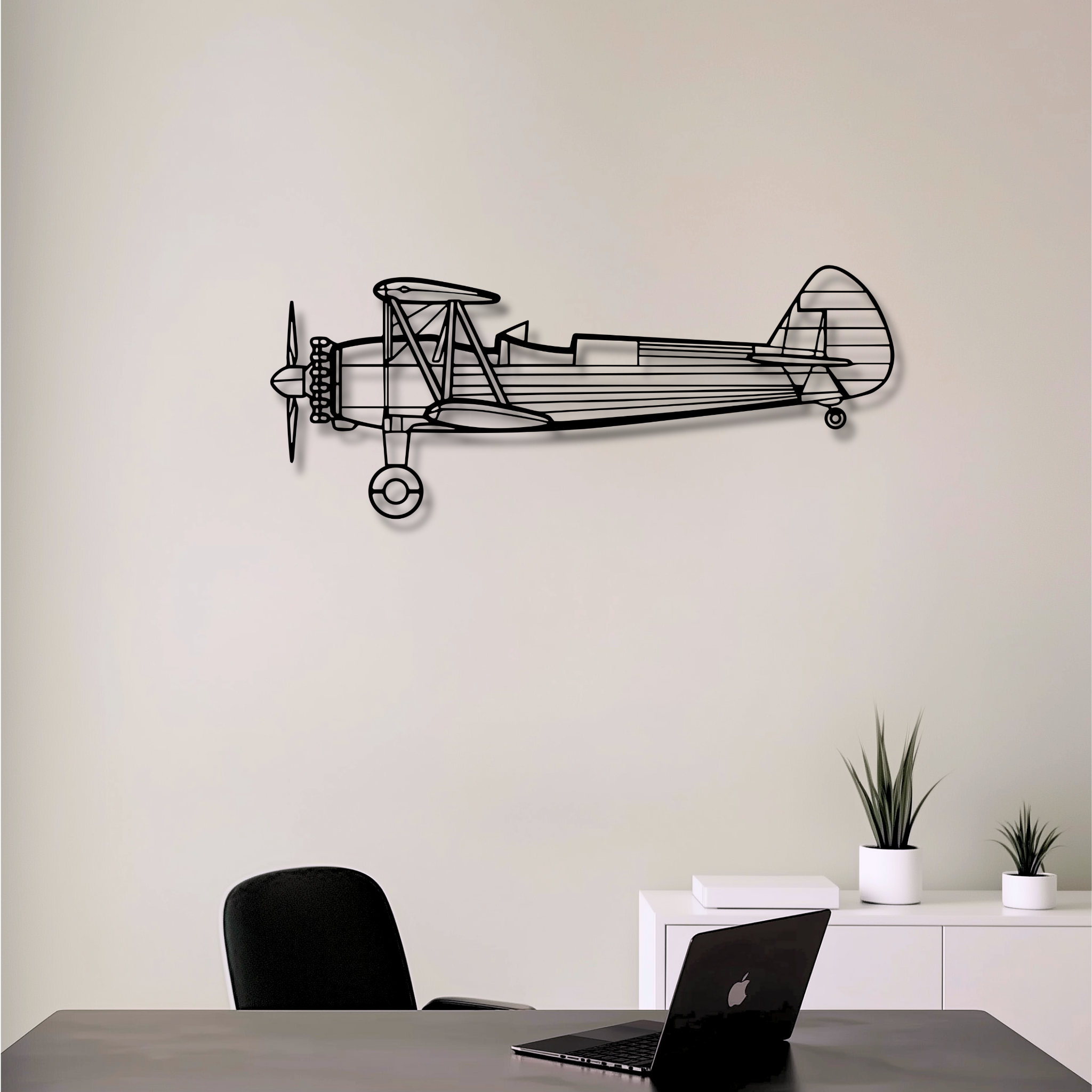 Decor metalic Boeing Stearman Model 75