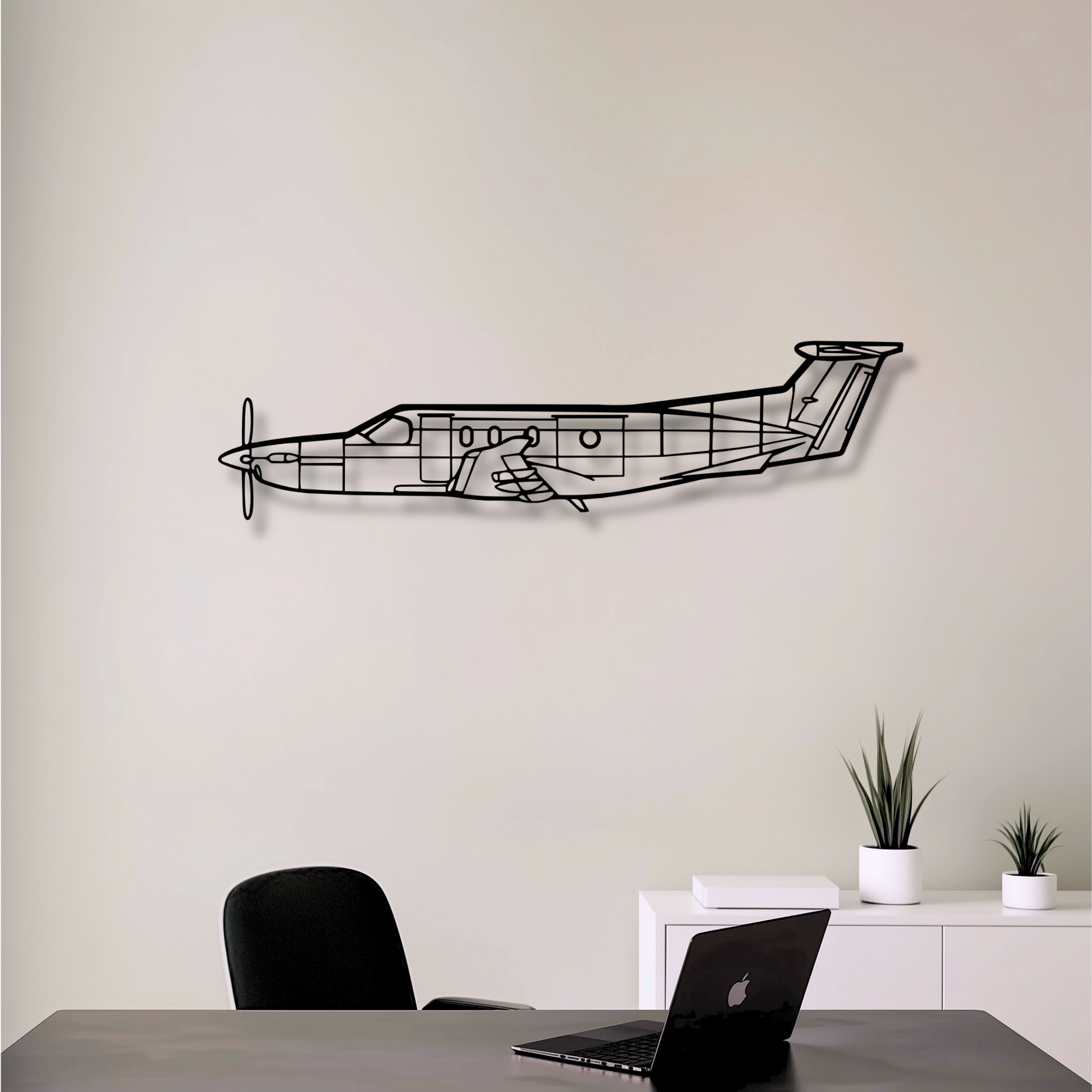Decor metalic Pilatus PC-12