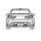 Decor metalic BMW M3 G80 Rear View