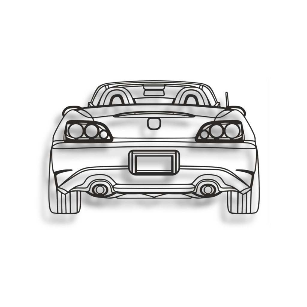 Decor metalic Honda S2000 Rear View