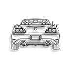 Decor metalic Honda S2000 Rear View