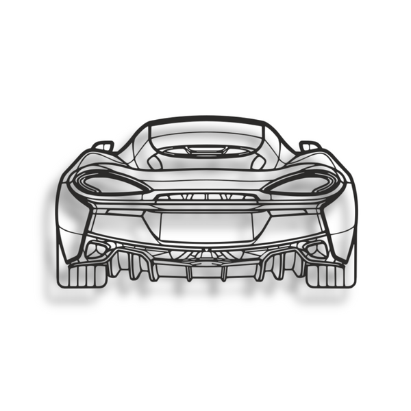 Decor metalic McLaren 570 GT Rear View