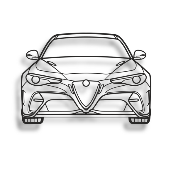 Decor metalic Alfa Romeo Giulia Front View