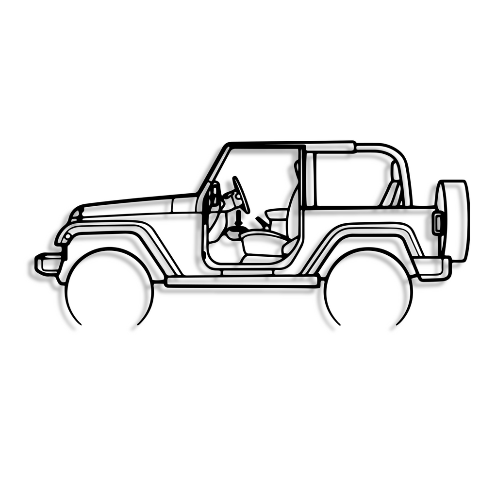 Decor metalic Jeep Wrangler Rubicon