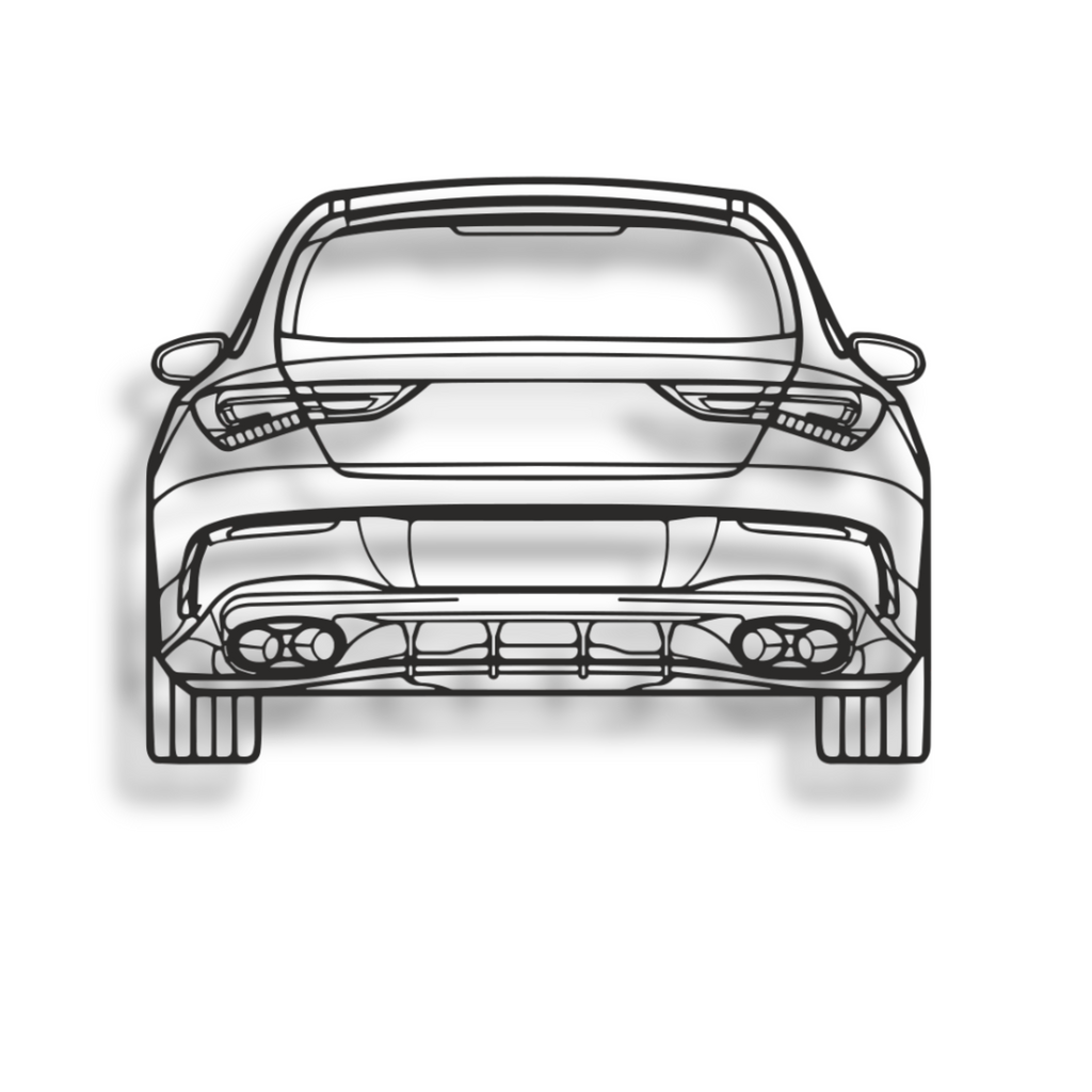Decor metalic Mercedes CLA 2022 Rear View