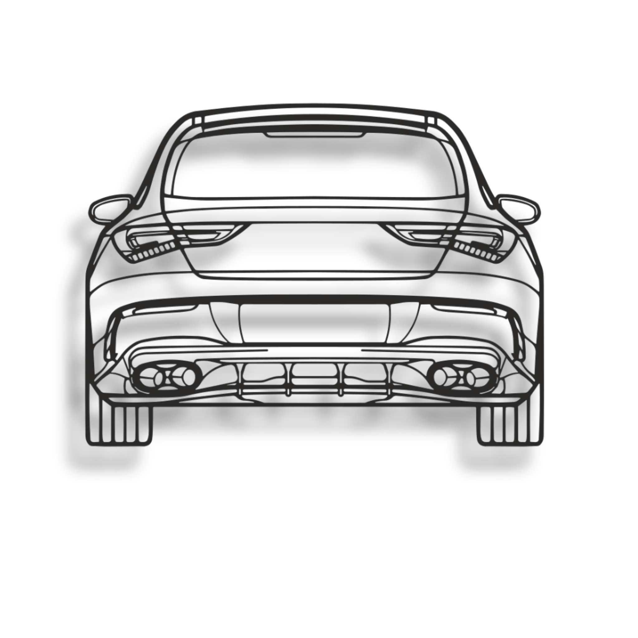 Decor metalic Mercedes CLA 2022 Rear View
