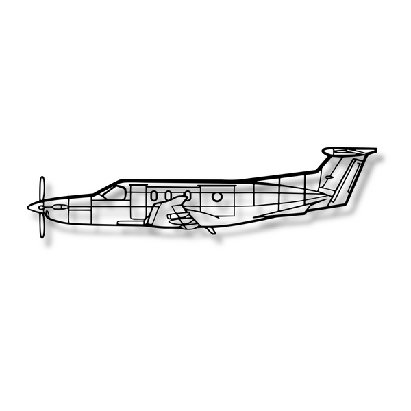 Decor metalic Pilatus PC-12
