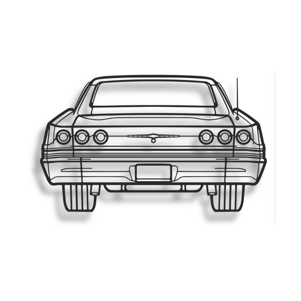 Decor metalic Chevrolet Impala Rear View