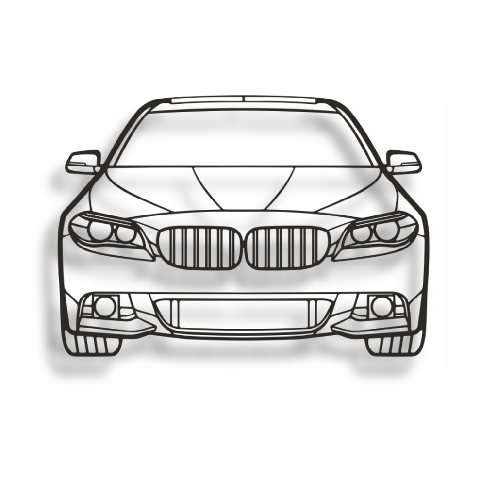 Decor metalic BMW M5 F10 Front View