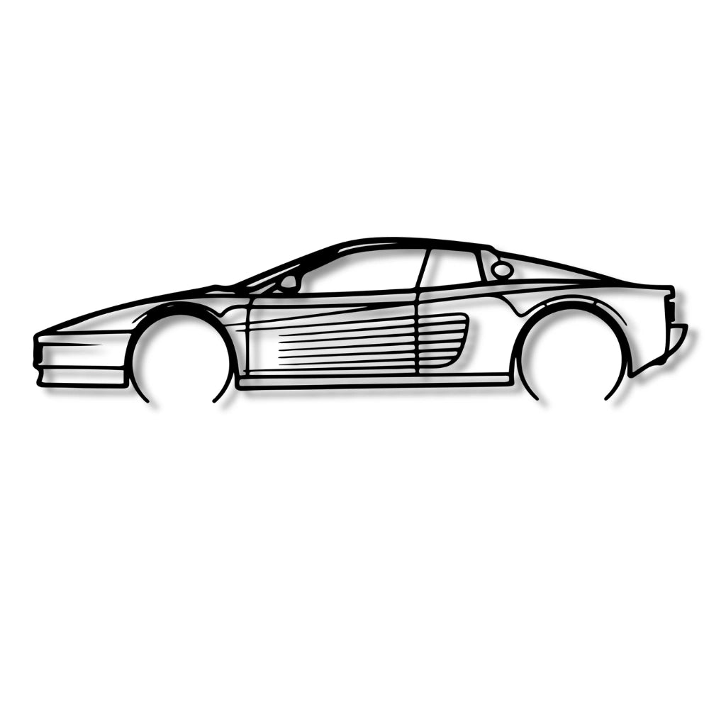 Decor metalic Ferrari Testarossa