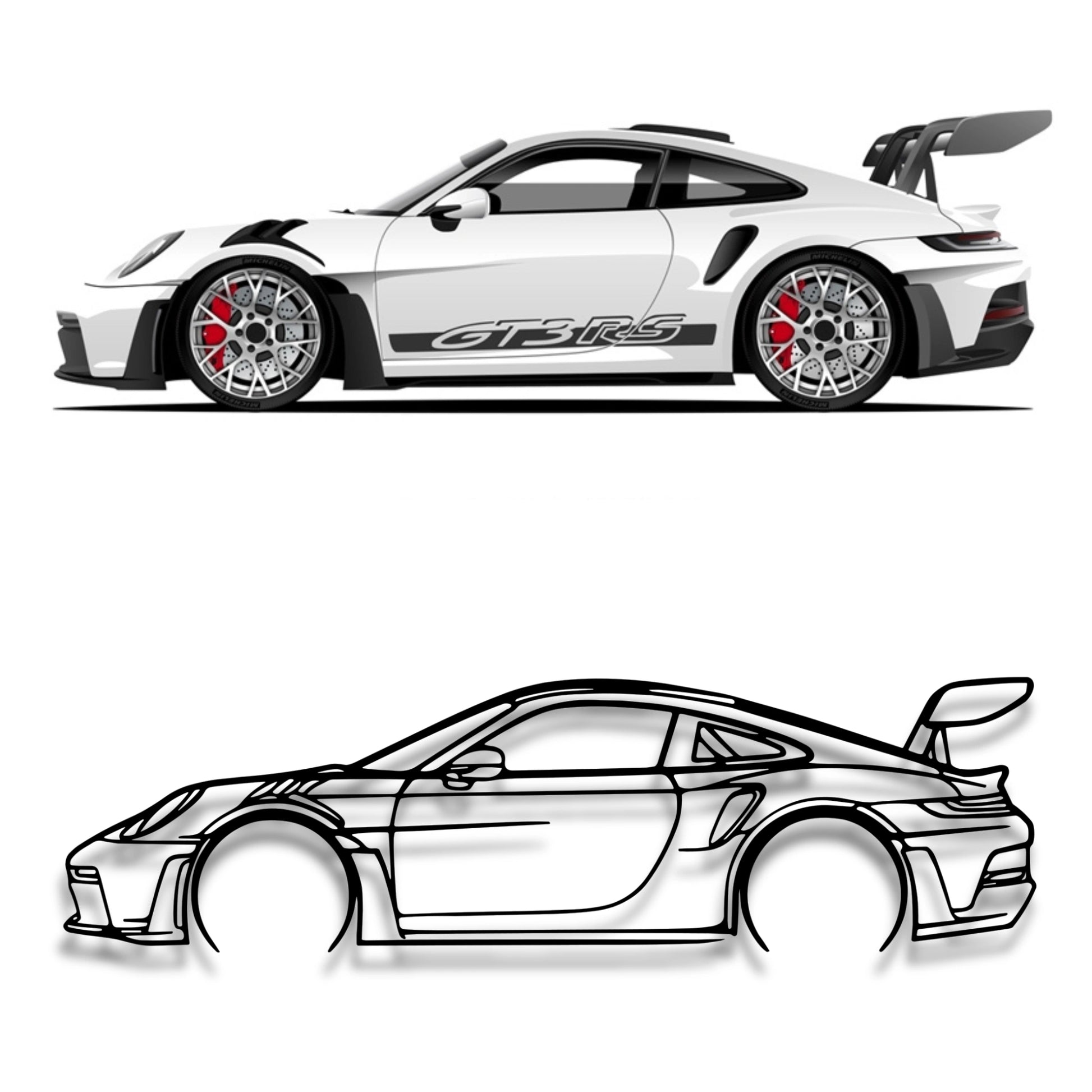 Decor metalic Porsche 911 GT3 RS