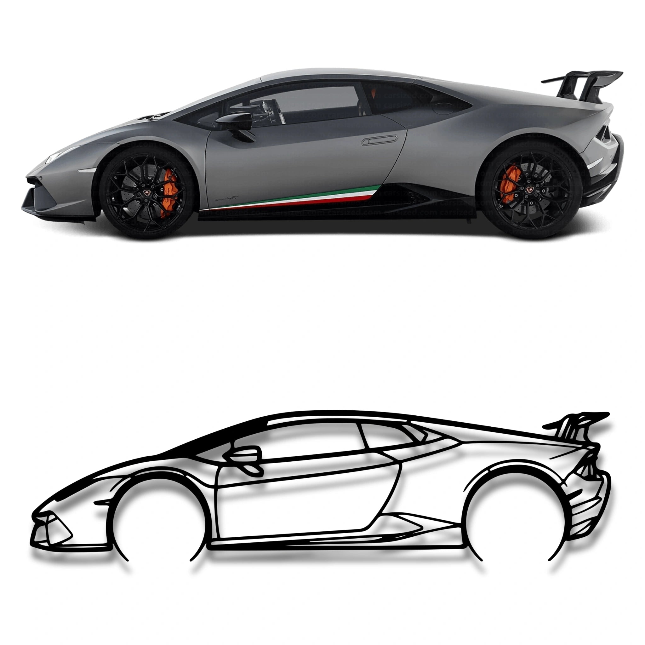 Decor metalic Lamborghini Huracan